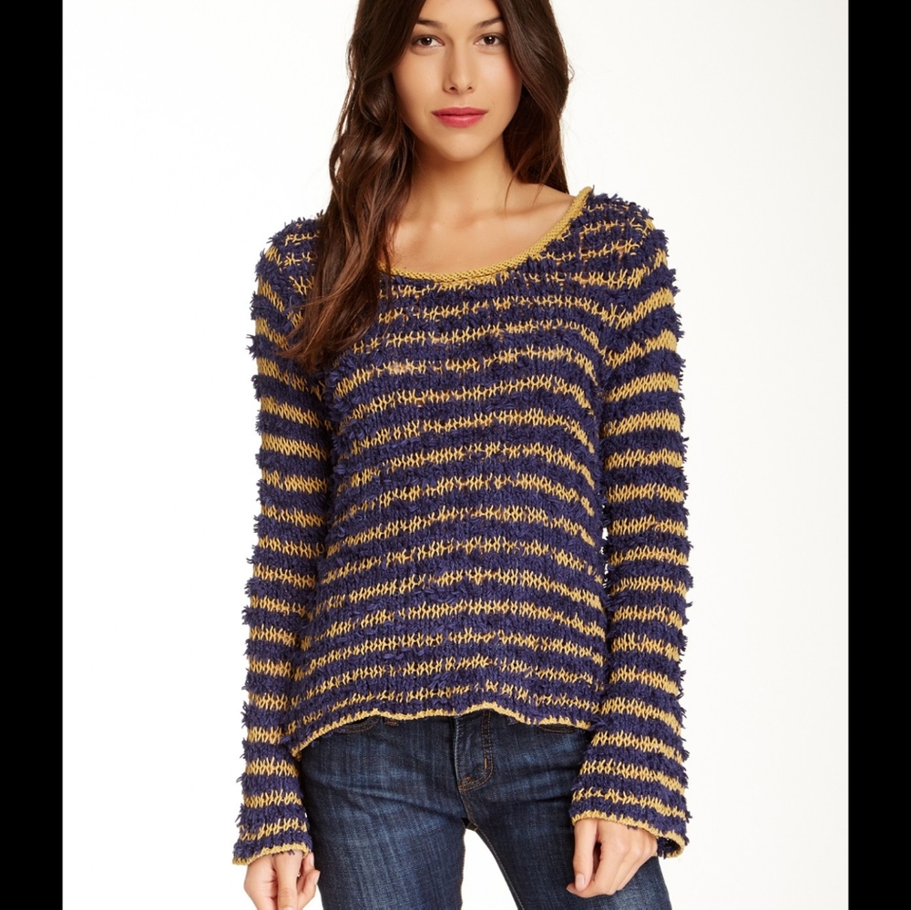 Like new Free People Striped Sweater Size S